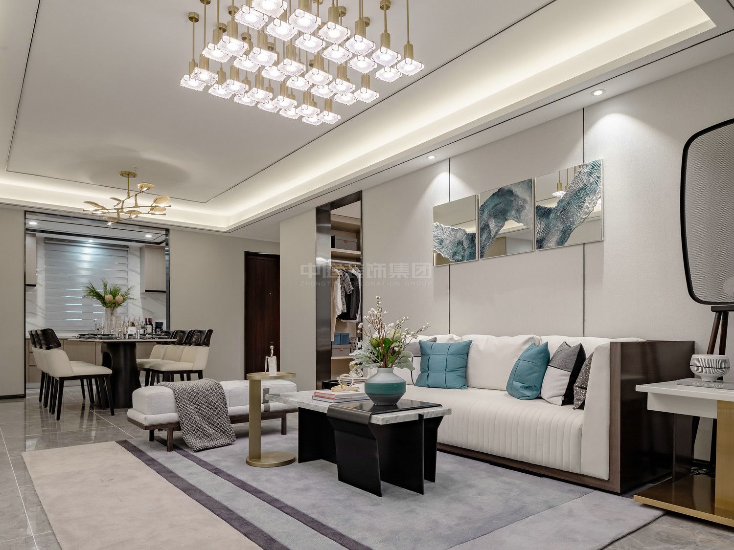 嘉和城130m&sup2;現(xiàn)代風格案例