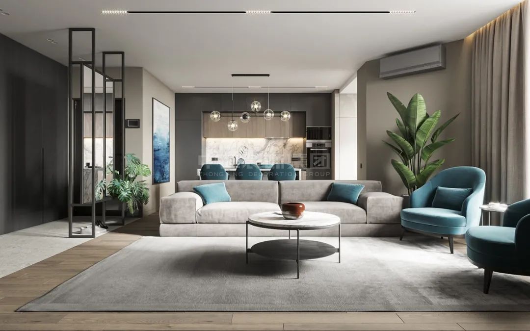 億鼎中心120m&sup2;現(xiàn)代簡約風格