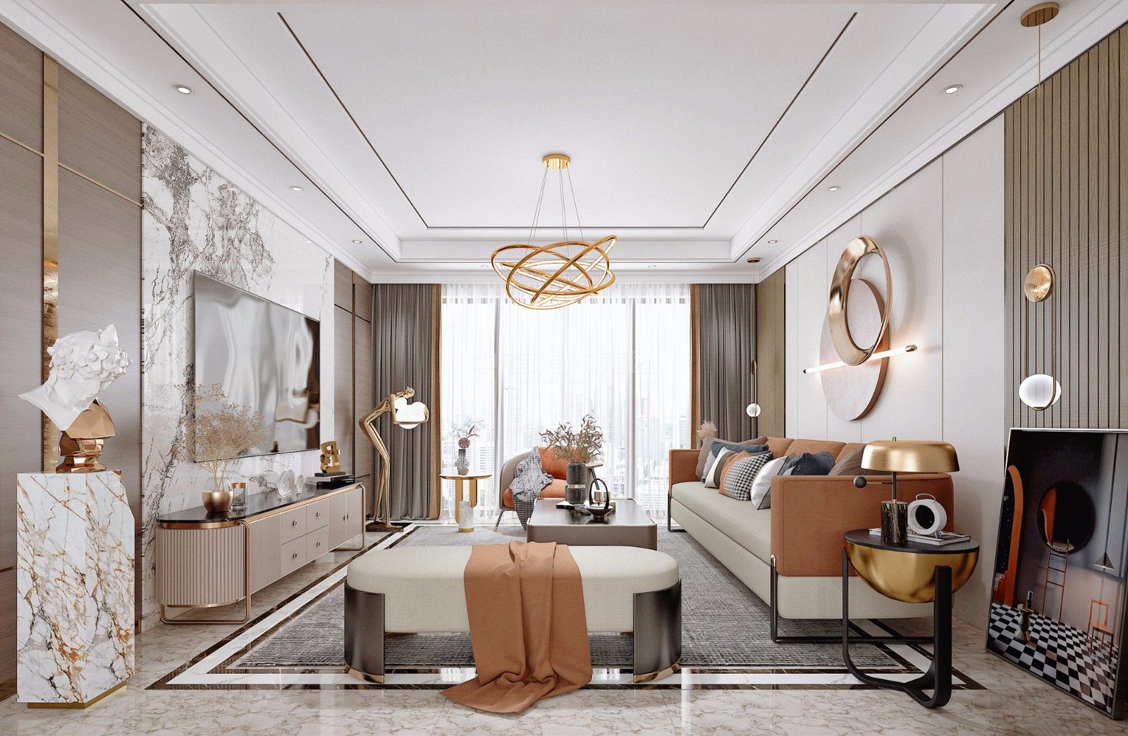 湖畔書院125m&sup2;現(xiàn)代風格案例